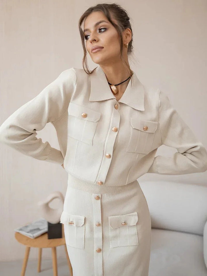 Levoire | Blazer Élégant Et Ensemble De Jupe Blanc Une taille - Voir le texte