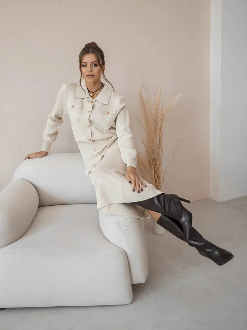 Levoire | Blazer Élégant Et Ensemble De Jupe