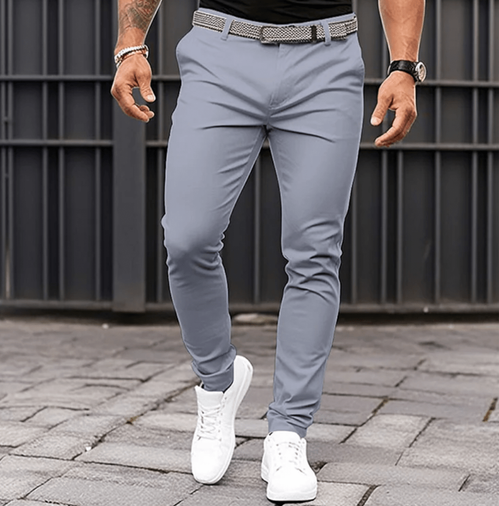 Levoire | Pantalon confortable pour hommes Style et fonctionnalité Décontracté et formel Gris clair