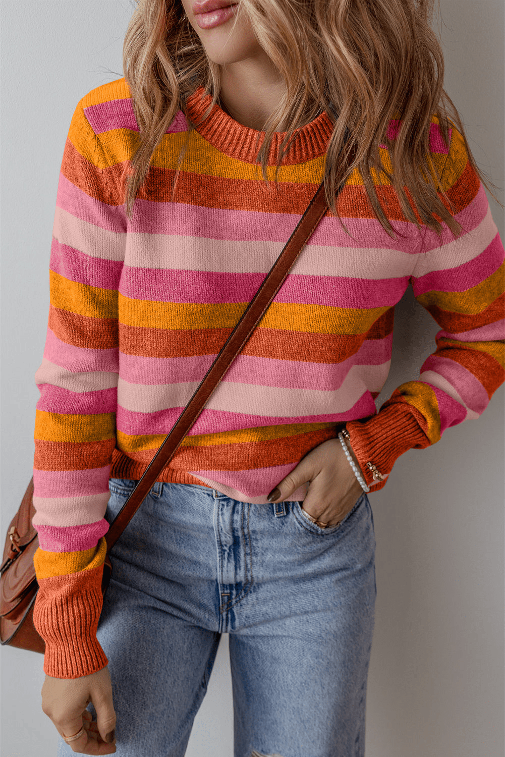 Levoire | Pull tricoté confort femme Orange