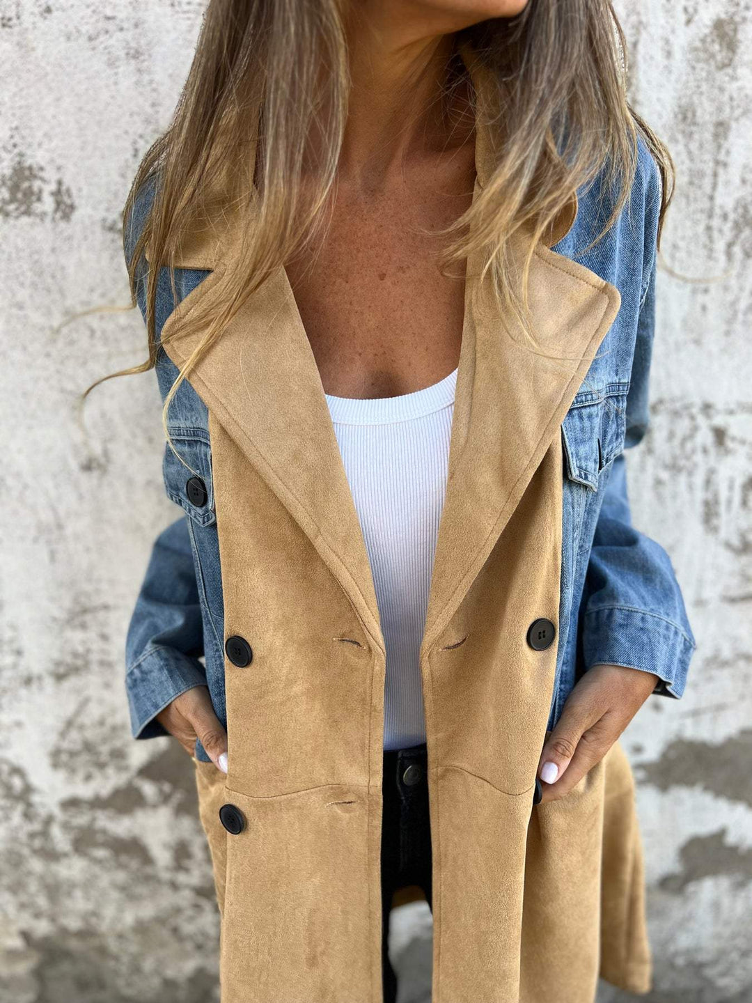 Levoire | Veste En Jean Décontractée Avec Coussinets