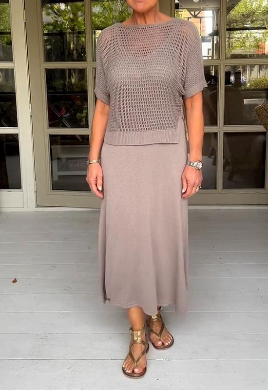 Levoire | Bas Robe Et Blouse Transparente Khaki
