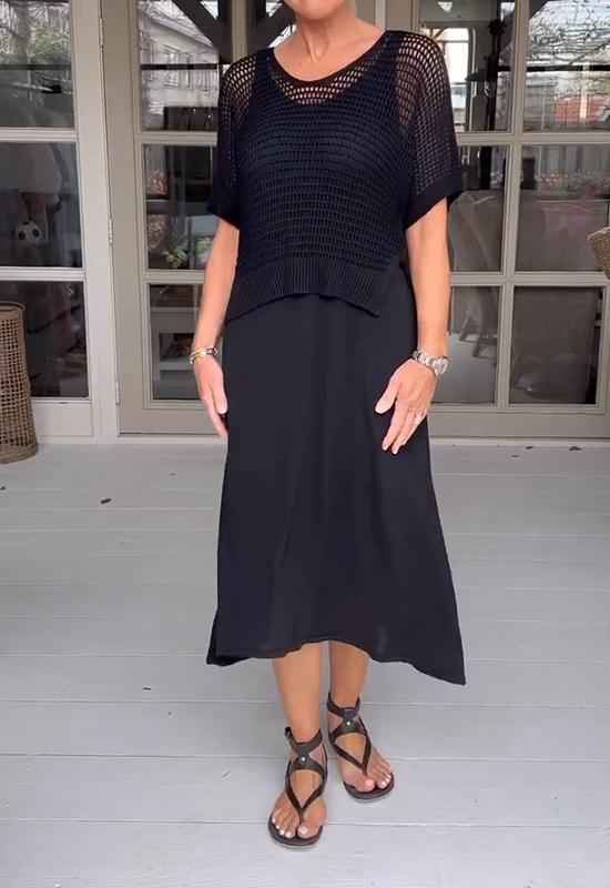 Levoire | Bas Robe Et Blouse Transparente Noir