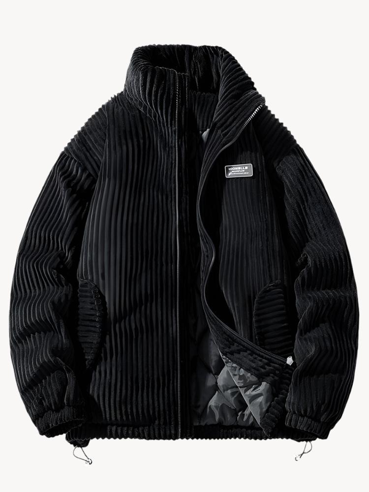 Levoire | Veste En Corduroy Élégante Noir