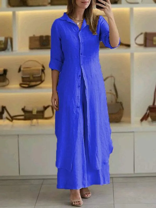 Levoire | Ensemble 2 Pièces En Lin Bleu