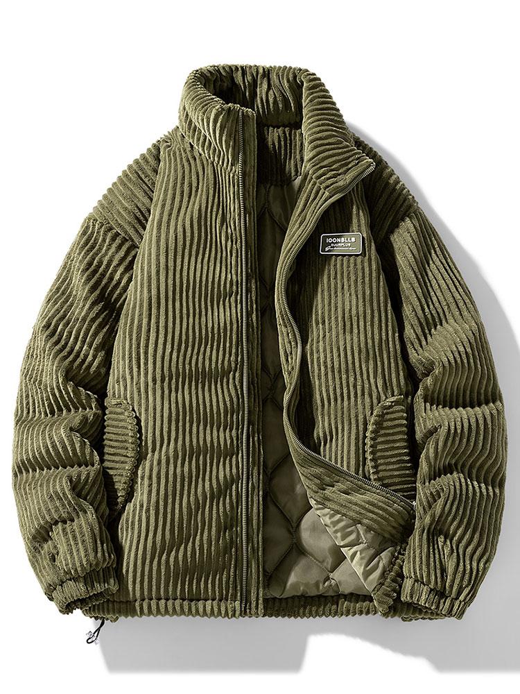 Levoire | Veste En Velours Côtelé À La Mode Verde