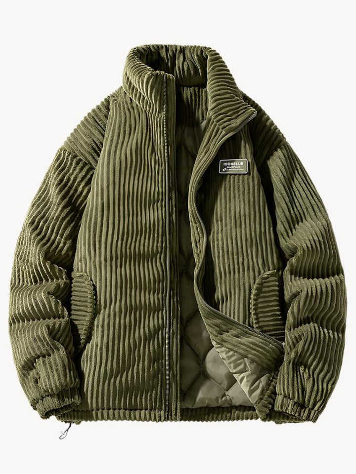 Levoire | Veste En Corduroy Élégante Vert