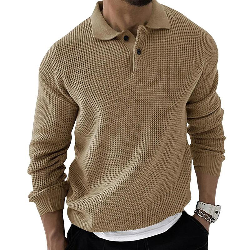 Levoire | Pull Polo Tricoté Braun