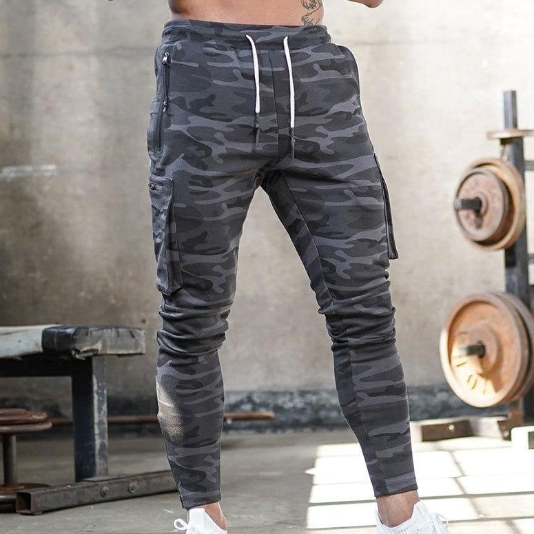 Levoire | Pantalons D'Entraînement Cargo Stretch Élégants vert olive