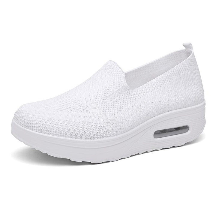 Levoire | Slip-On Chaussures en Maille Blanc
