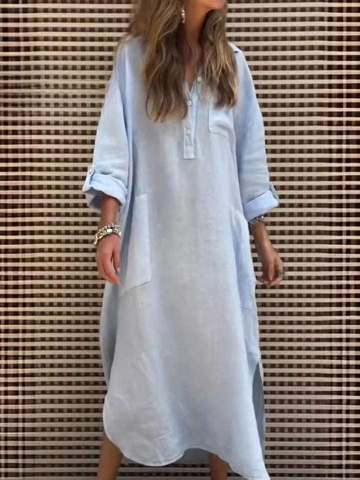 Levoire | Rennon longue manches dress Bleu clair