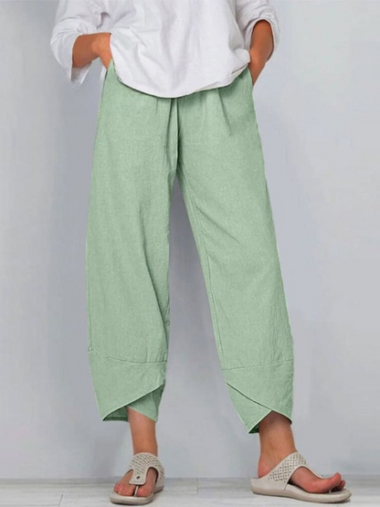 Levoire | Pantalon en lin Vert clair