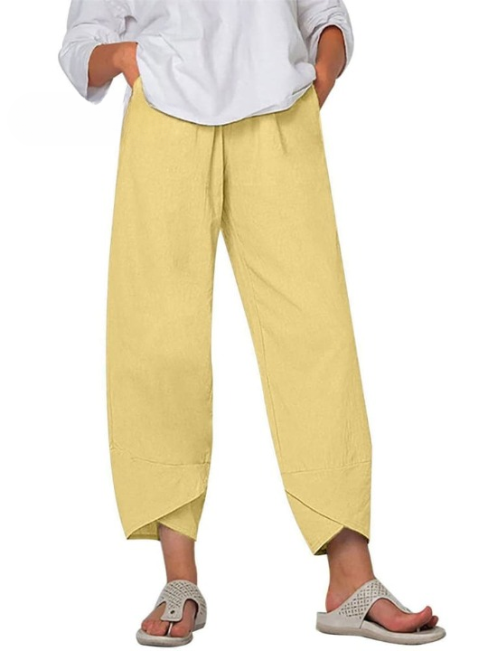 Levoire | Pantalon en lin Jaune