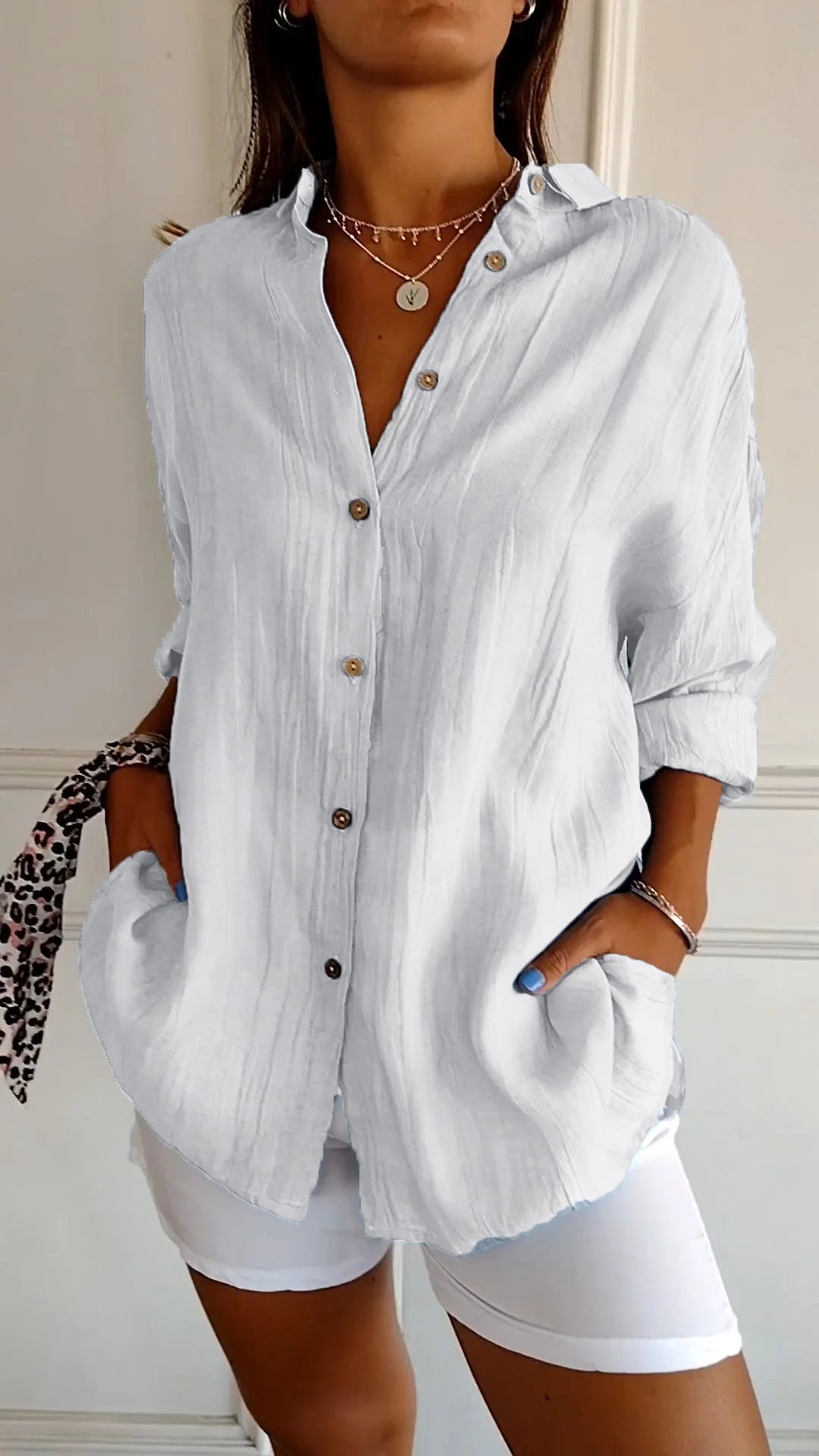 Levoire | Femmes Élégante Chemise Blanc