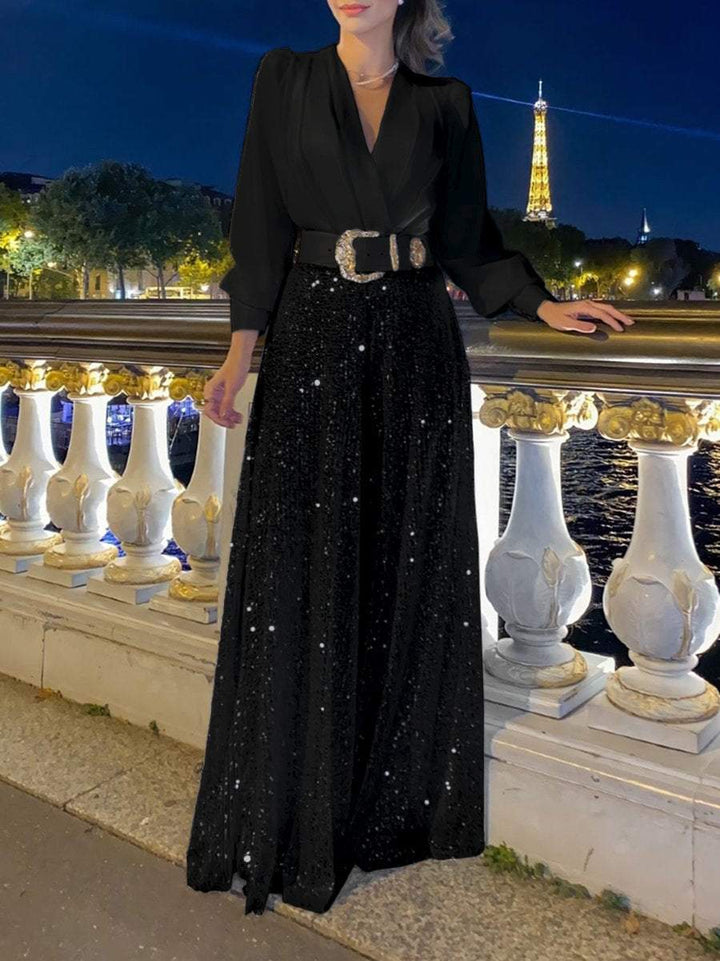Levoire | Ensemble Deux Pièces Pour Femme - Paillettes Noir
