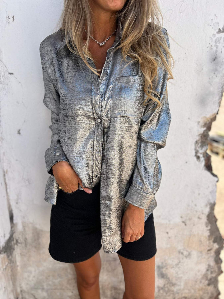 Levoire | Chemise Rétro Femme Métallique