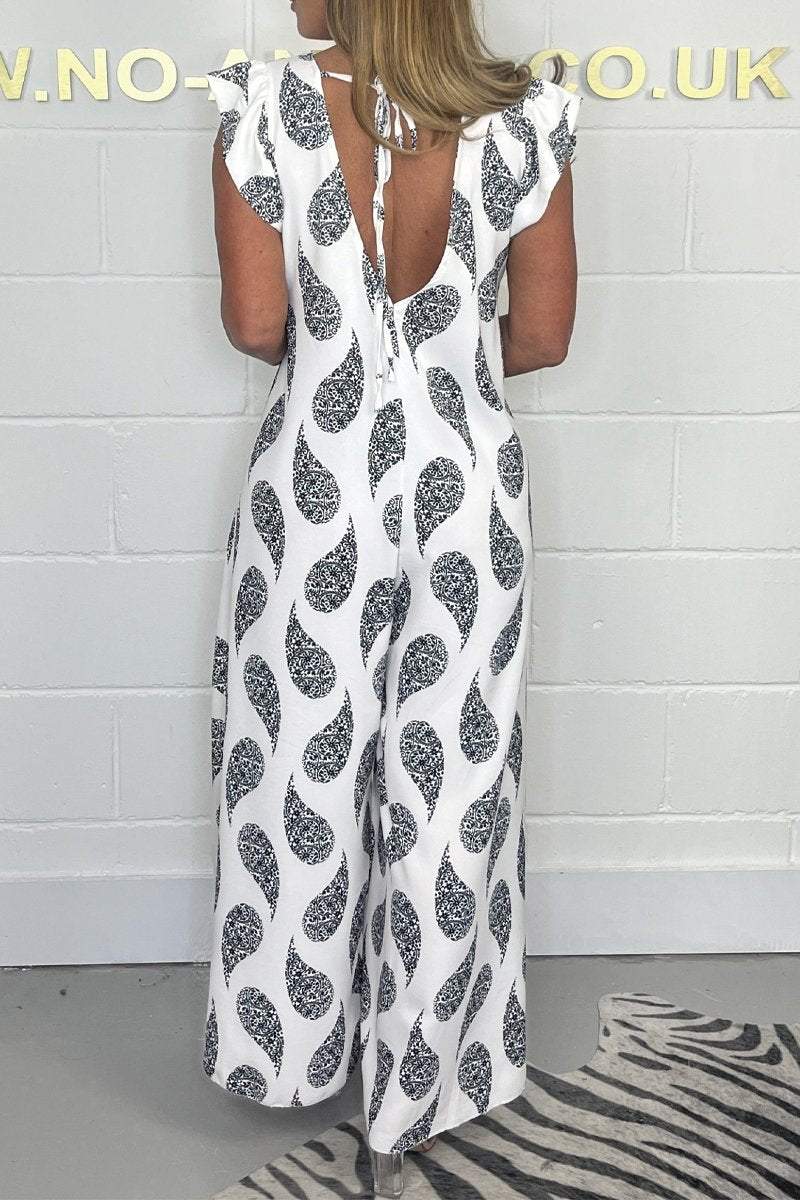 Levoire | Combinaison Avec Manches À Capuche Et Lacet Avec Imprimé