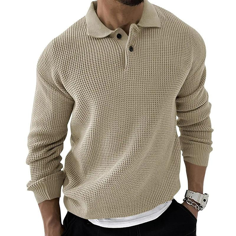 Levoire | Pull Polo Tricoté Khaki