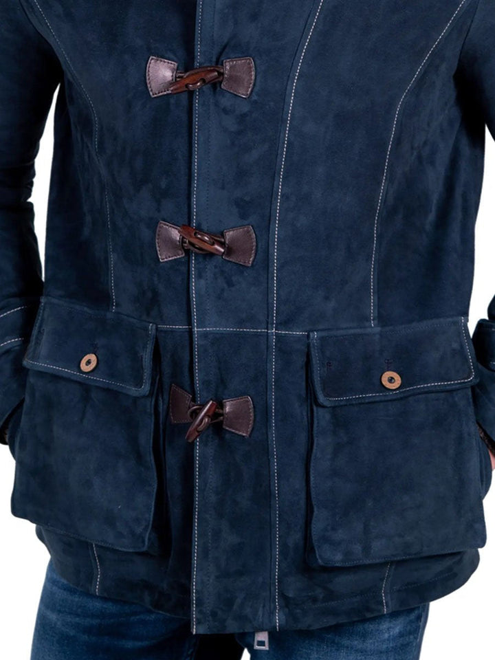 Levoire | Poches À Rabat Simplement Boutonnées Veste Isolante En Cuir
