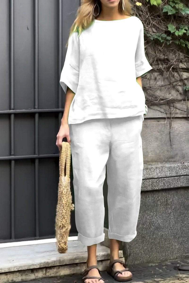Levoire | Ensemble Décontracté et Confortable pour Femmes Blanc