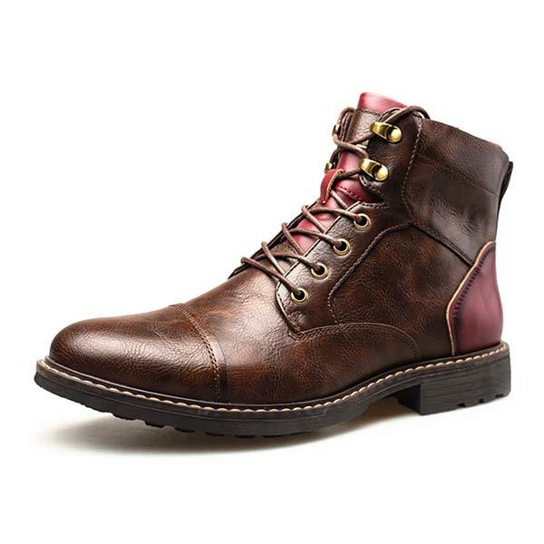 Levoire | Pull Mollet À Talon Ouvert Lourd Pour Hommes Rouge brun