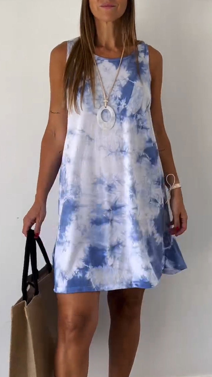 Levoire | Robe sans manches Krawattenfärber Bleu