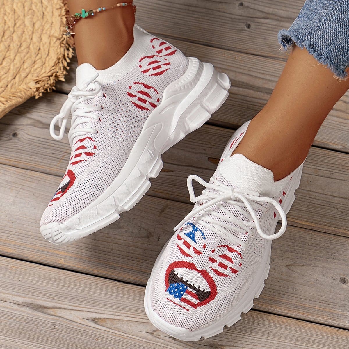 Levoire | Léger Respirant Fly Tissé Chaussures De Loisirs Blanc