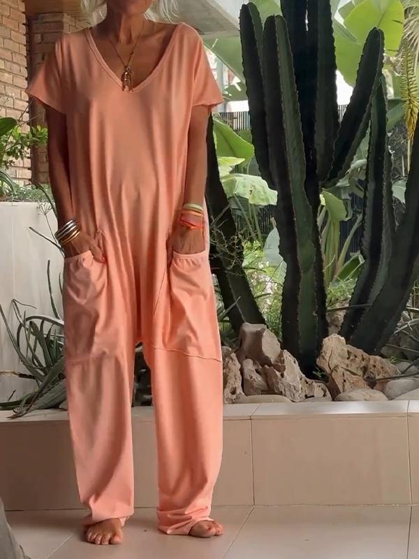 Levoire | Combinaison Decontractee À Decollete En V Elegante Et Confortable Femmes