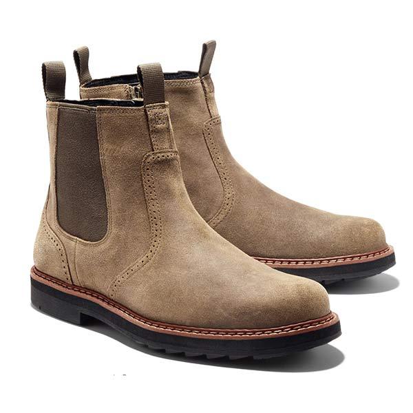 Levoire | Bottes Chelsea De Luxe Tendance Pour Hommes Khaki