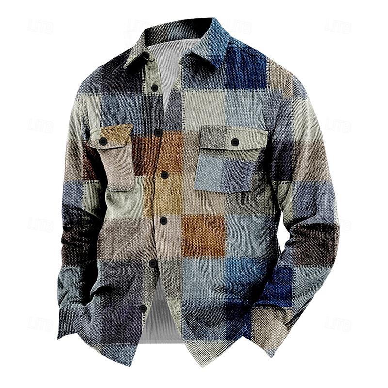 Levoire | Veste Boutonnée Avec Col Pour Hommes Bleu clair