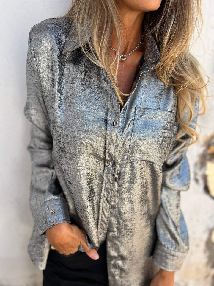 Levoire | Chemisier En Métal Pour Un Look Élégant