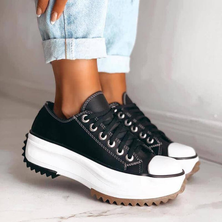 Levoire | Belles baskets à plateforme pour femme Noir