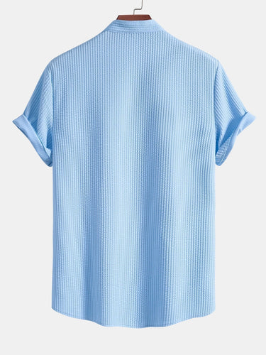 Levoire | Chemise Courte À Côtes Muscle Fit