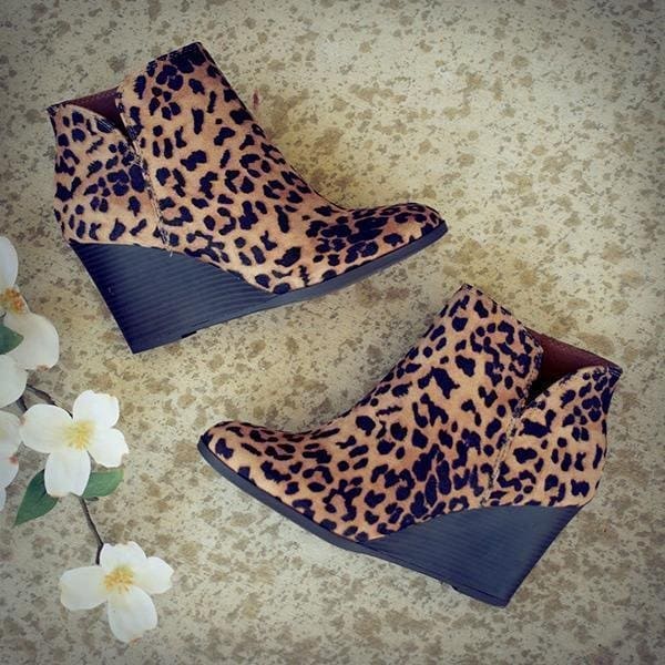 Levoire | Femmes Quotidien Talons Wedge Bottines