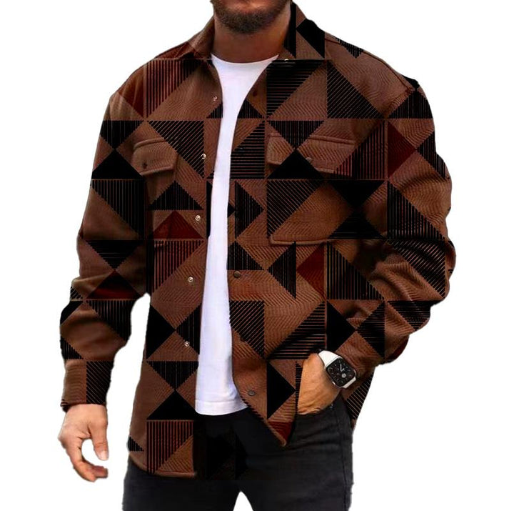 Levoire | Veste À Boutons Avec Poches Pour Hommes Braun