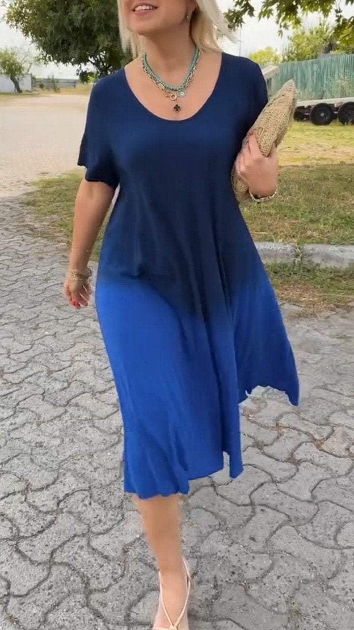 Levoire | Robe Décontractée Élégante Bleu