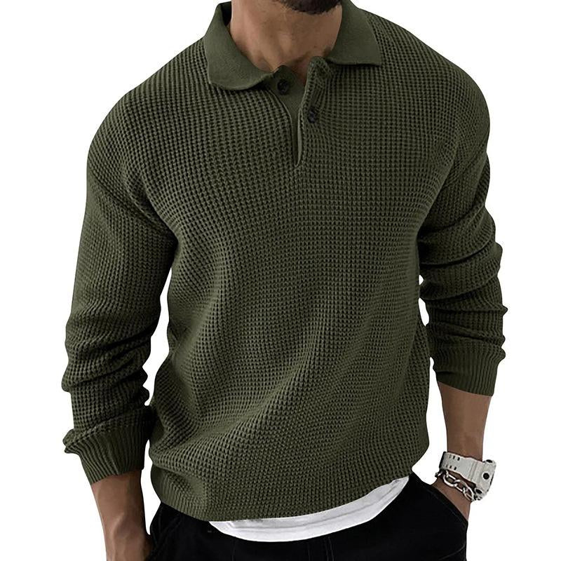 Levoire | Pull Polo Tricoté Vert
