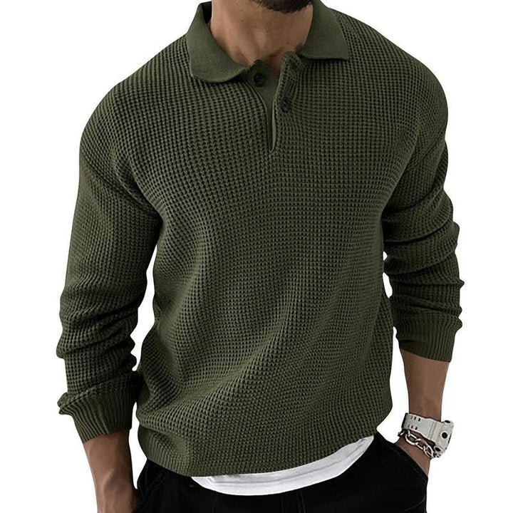 Levoire | Pull Polo Tricoté Vert