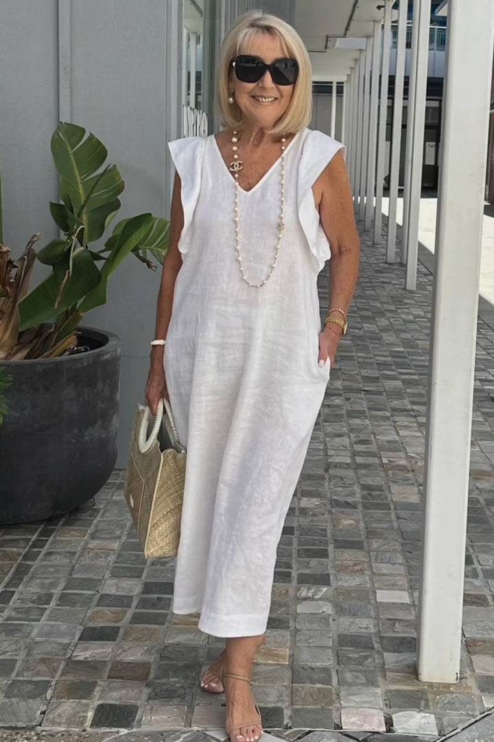 Levoire | Robe Élégante Et Confortable Pour Femme Blanc