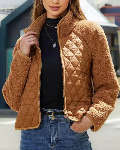 Levoire | Veste En Peluche Douillette Avec Fermeture Éclair