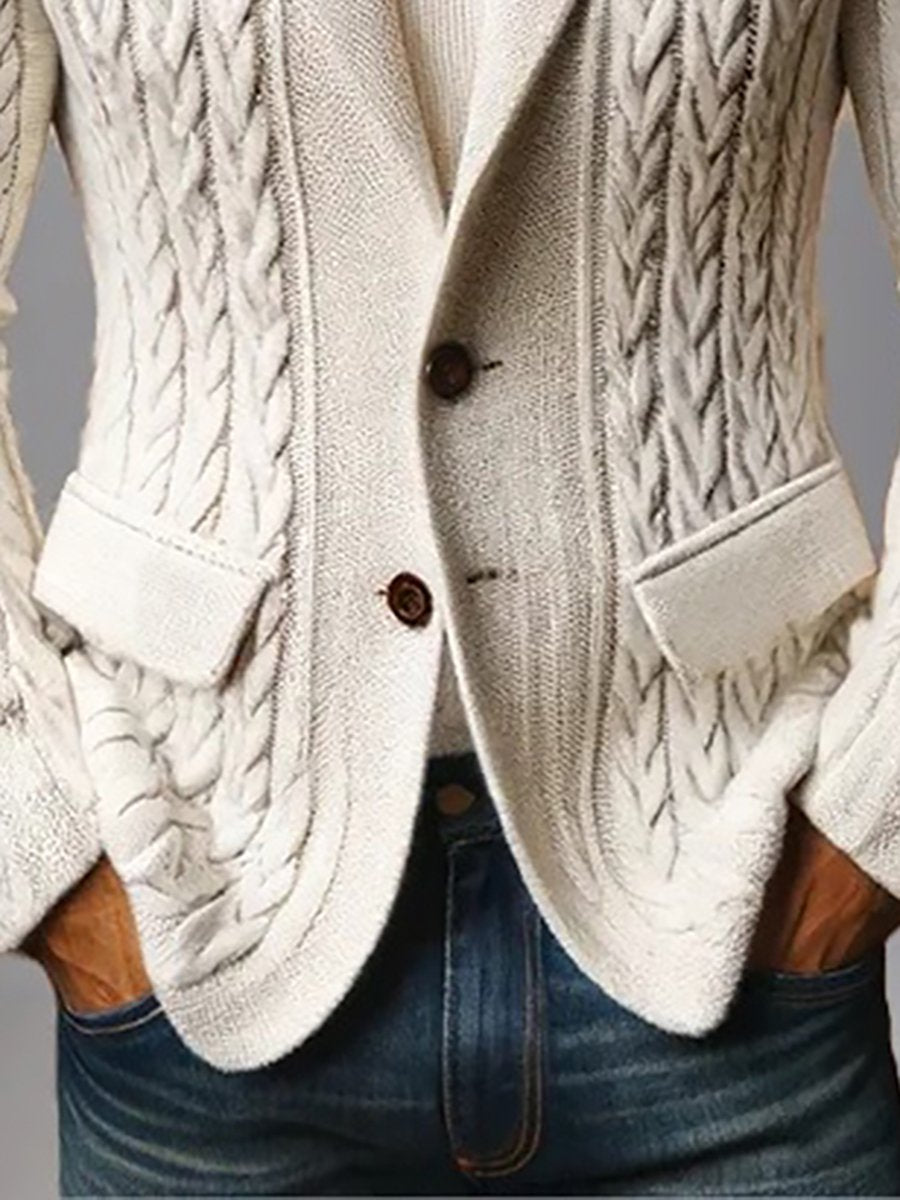 Levoire | Uni-Couleur V Revers Gilet Élégant & Confortable