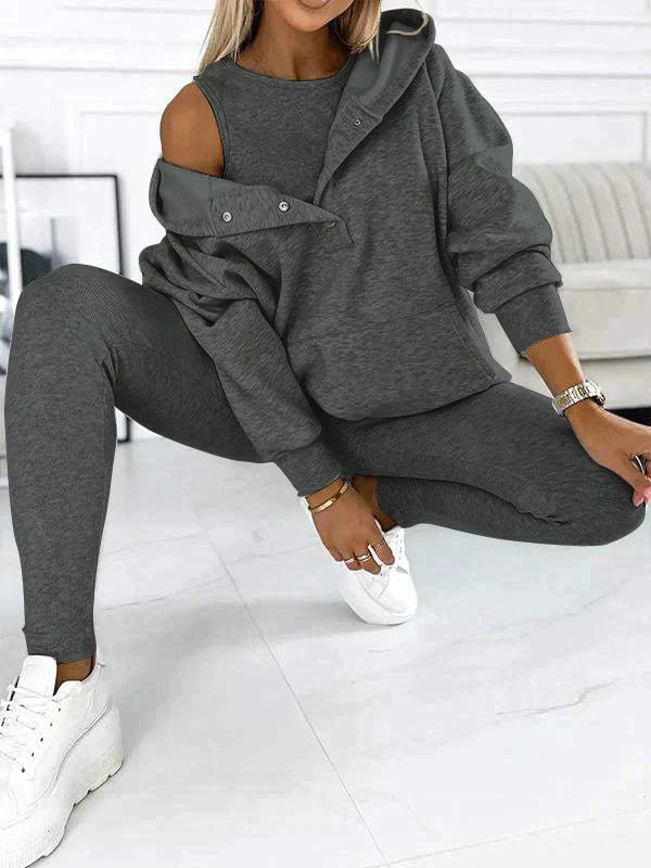 Levoire | Ensemble De Survêtement Confortable Gris