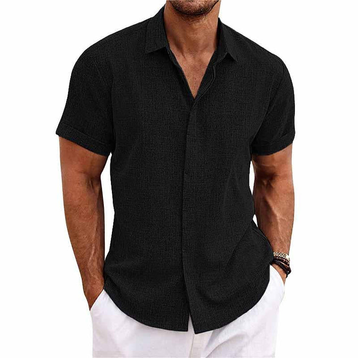 Levoire | Chemise En Lin Fr Homme Noir