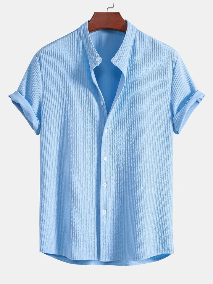 Levoire | Blouse Courte Côtelée Coupe Muscle Bleu clair