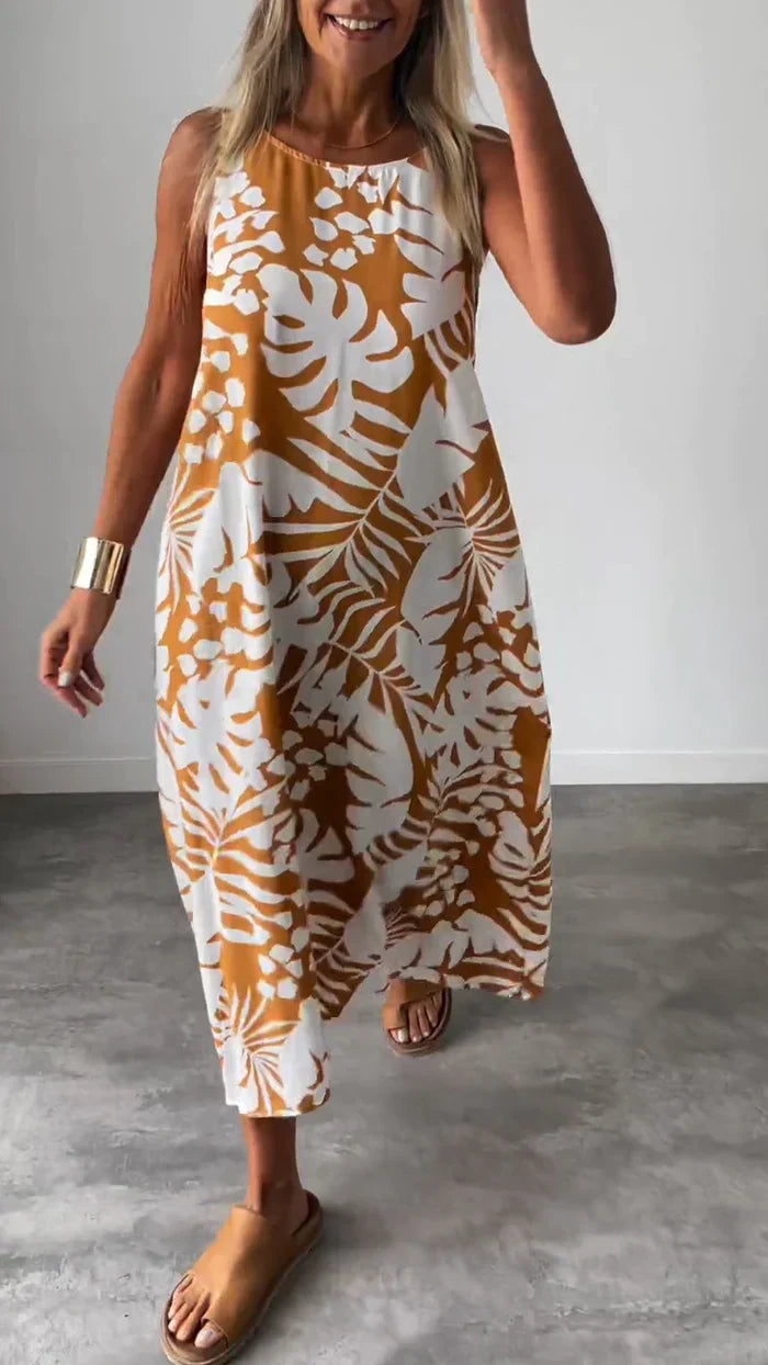Levoire | Robe portefeuille moderne Orange-Blanc