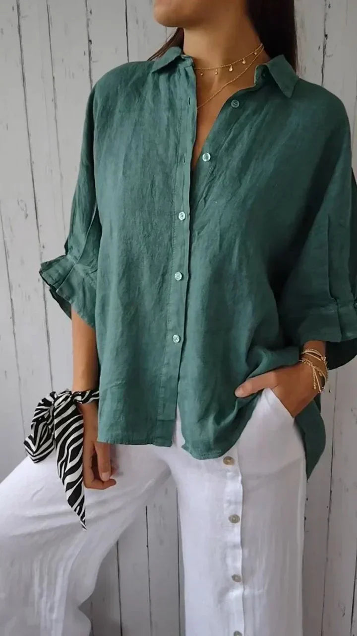 Levoire | Chemise À Nœuds Vert