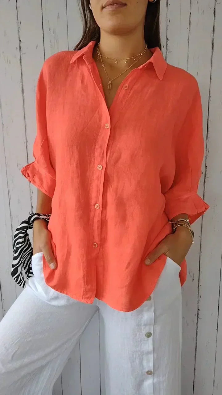 Levoire | Chemise À Nœuds Orange