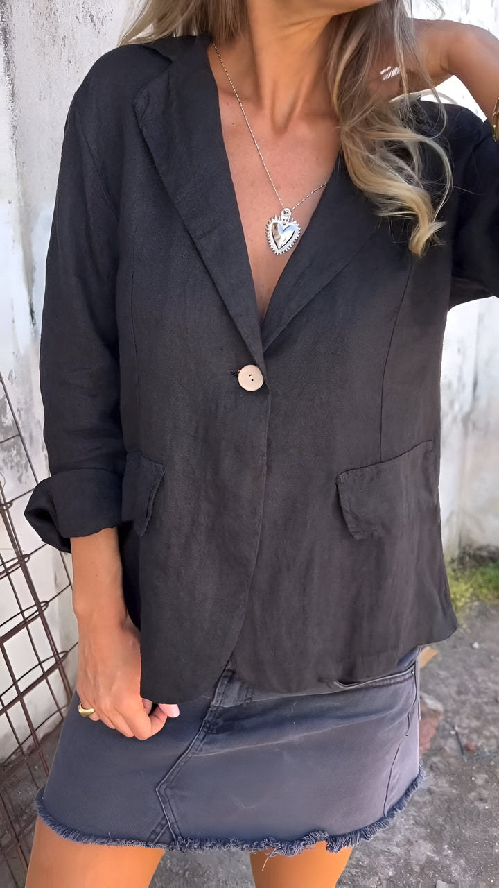 Levoire | Robe Maxi Élégante Contemporaine Noir (Presque épuisé)