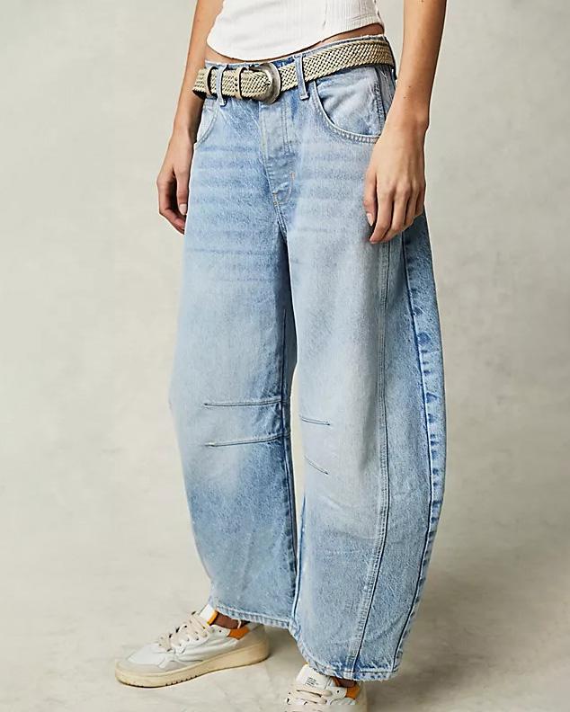 Levoire | Jean Large Pour Femmes Bleu clair