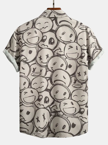 Levoire | Chemise Beige Avec Impression De Caractère
